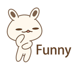 White Bunny(rabbit) Baby-Me sticker #6002239