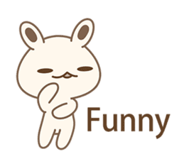 White Bunny(rabbit) Baby-Me sticker #6002239