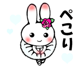 Ballerina rabbit girl's mind sticker #6002306