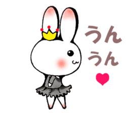Ballerina rabbit girl's mind sticker #6002316