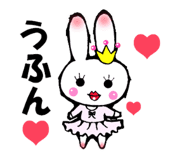 Ballerina rabbit girl's mind sticker #6002320