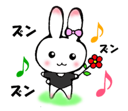 Ballerina rabbit girl's mind sticker #6002321
