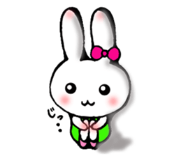 Ballerina rabbit girl's mind sticker #6002324