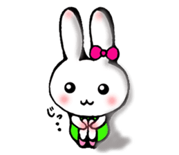 Ballerina rabbit girl's mind sticker #6002324