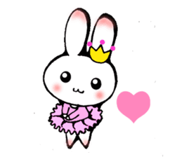 Ballerina rabbit girl's mind sticker #6002335