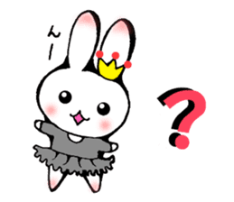 Ballerina rabbit girl's mind sticker #6002341