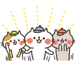 Cat love baseball !! sticker #6002545