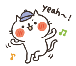 Cat love baseball !! sticker #6002558