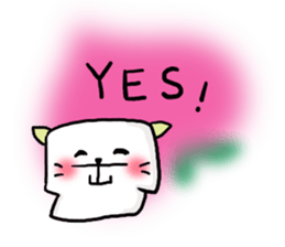 An Okayama dialect cat and bear2 sticker #6003197