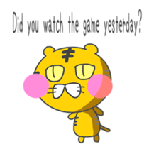 Watching Sports (Tiger version sticker #6003284