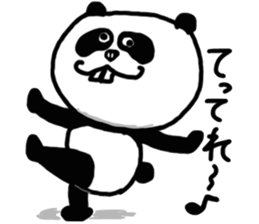 Panda with buckteeth sticker #6004550