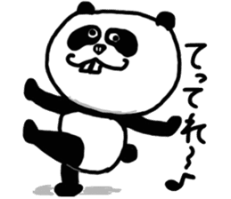 Panda with buckteeth sticker #6004550