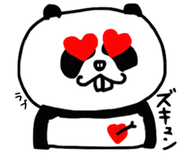 Panda with buckteeth sticker #6004554