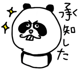 Panda with buckteeth sticker #6004569