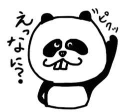 Panda with buckteeth sticker #6004574