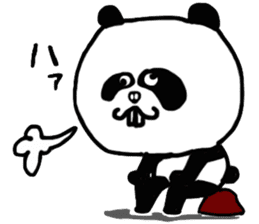 Panda with buckteeth sticker #6004577