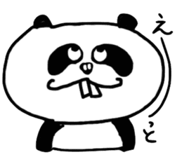 Panda with buckteeth sticker #6004580