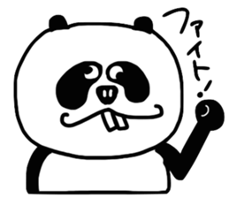 Panda with buckteeth sticker #6004581