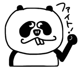 Panda with buckteeth sticker #6004581