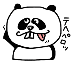 Panda with buckteeth sticker #6004582