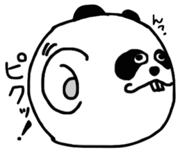 Panda with buckteeth sticker #6004583
