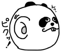 Panda with buckteeth sticker #6004583