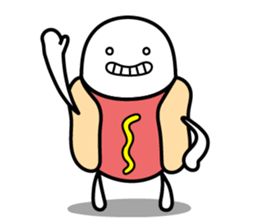 Hot Dog Man & Boba Milk Tea Girl sticker #6004584