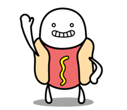 Hot Dog Man & Boba Milk Tea Girl sticker #6004584