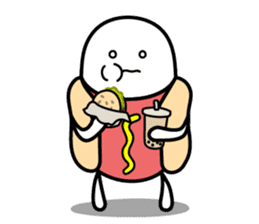 Hot Dog Man & Boba Milk Tea Girl sticker #6004590