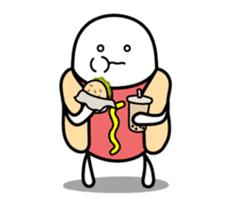 Hot Dog Man & Boba Milk Tea Girl sticker #6004590