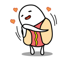 Hot Dog Man & Boba Milk Tea Girl sticker #6004591