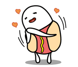 Hot Dog Man & Boba Milk Tea Girl sticker #6004591