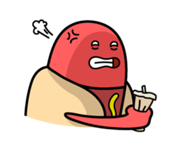 Hot Dog Man & Boba Milk Tea Girl sticker #6004594