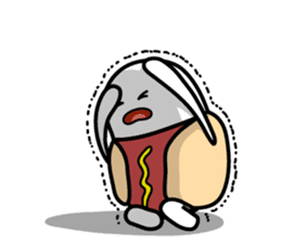Hot Dog Man & Boba Milk Tea Girl sticker #6004595