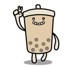 Hot Dog Man & Boba Milk Tea Girl sticker #6004608