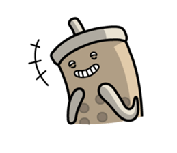 Hot Dog Man & Boba Milk Tea Girl sticker #6004610
