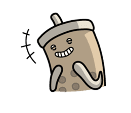 Hot Dog Man & Boba Milk Tea Girl sticker #6004610