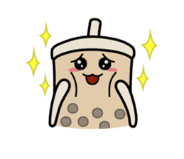 Hot Dog Man & Boba Milk Tea Girl sticker #6004611
