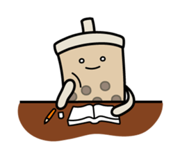 Hot Dog Man & Boba Milk Tea Girl sticker #6004613