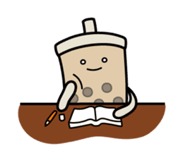 Hot Dog Man & Boba Milk Tea Girl sticker #6004613