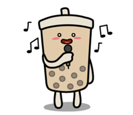 Hot Dog Man & Boba Milk Tea Girl sticker #6004614