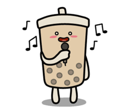 Hot Dog Man & Boba Milk Tea Girl sticker #6004614