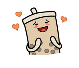 Hot Dog Man & Boba Milk Tea Girl sticker #6004615