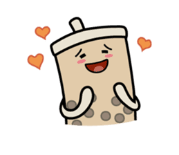 Hot Dog Man & Boba Milk Tea Girl sticker #6004615
