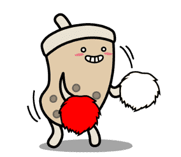 Hot Dog Man & Boba Milk Tea Girl sticker #6004616