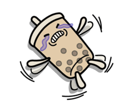 Hot Dog Man & Boba Milk Tea Girl sticker #6004617