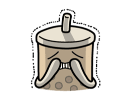 Hot Dog Man & Boba Milk Tea Girl sticker #6004618