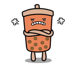 Hot Dog Man & Boba Milk Tea Girl sticker #6004619