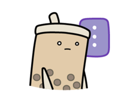Hot Dog Man & Boba Milk Tea Girl sticker #6004620