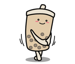 Hot Dog Man & Boba Milk Tea Girl sticker #6004621